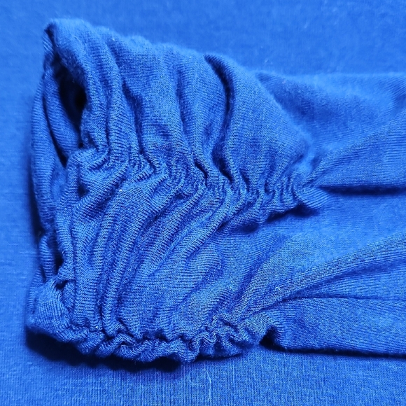 Alfani Women's Royal Blue Long Sleeve Tee - Picture 3 of 6